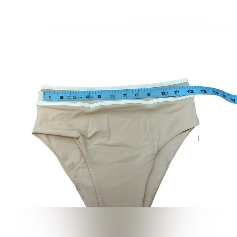 Revolve Stone Fox Swim Juniper High Waist Cheeky Bottom Frappe Sz Small NWT - Picture 8 of 9